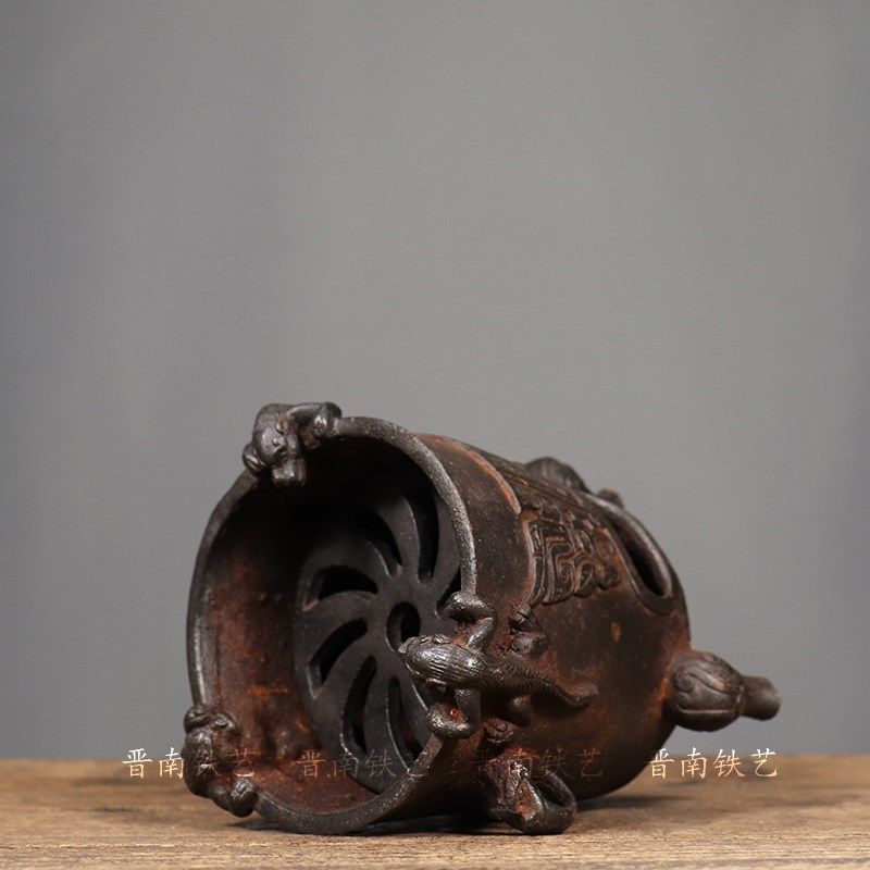 古董古玩铁器兽头炭火炉仿古铸铁煮茶炉中式古典会所家居收藏摆件,家居饰品,桌面摆件,淘宝优惠券,粉丝福利购,淘宝优惠卷