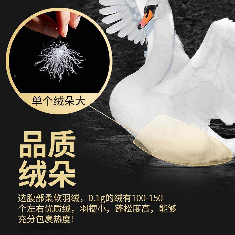 厂直白PXX色98%供吊吊鹅绒水洗羽绒羽毛大朵家子被服装原料98绒