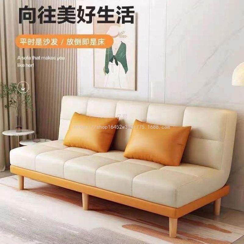 耐亿君公出租房双人单可折用布艺沙发小户型XTC寓叠沙发床两用沙