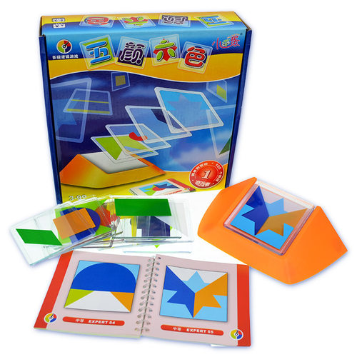 小乖蛋五颜六色空间逻辑思维拼图拼板儿童早教桌面游戏益智玩具