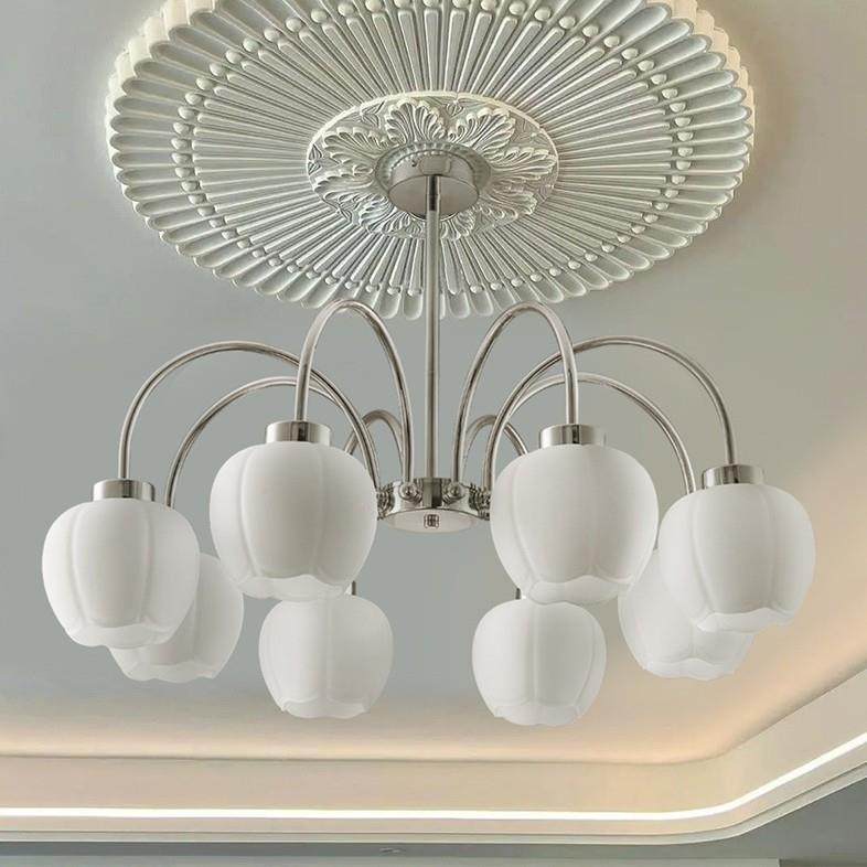 2023新款北欧法式餐厅卧室客厅美式中古吊灯简约玻璃法式花苞吊灯,鲜花速递/花卉仿真/绿植园艺,割草机/草坪机,淘宝优惠券,粉丝福利购,淘宝优惠卷