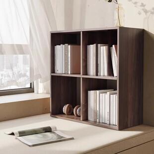 实木飘窗收纳柜格子柜窗台书架阳台上放的小柜子置物架储物矮书柜