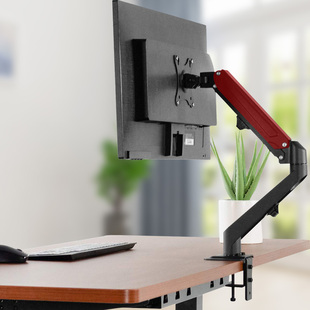 显示器支架电脑无孔显示器专用配件 底座液晶台式升降桌面搭配