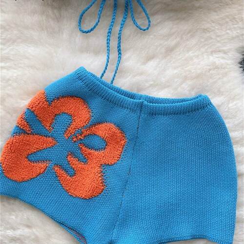 SINGREINY Bohemian Beach Style Knitting Sets Lace Up Bow Bac