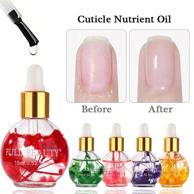 15ml Nail Cuticle Oil Dried Flower Scented Nutritional Oil M