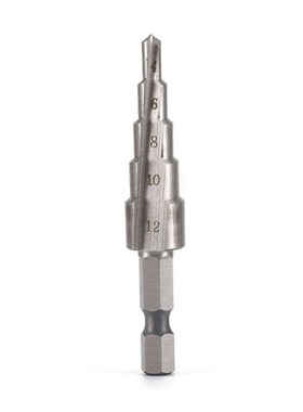 7XEA 4PC High Speed Steel Hexagonal Shank Straight Slot Step