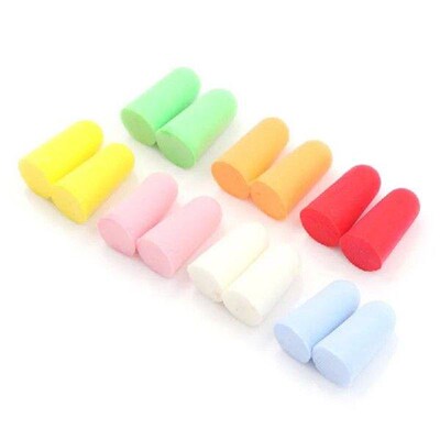 New 10 Pairs PU Foam Ear Plugs Anti Noise Snore Earplugs