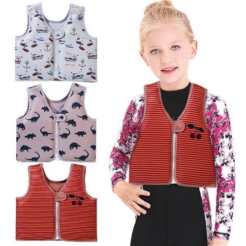Kids Swim Trainer Vest Cartoon Life Vest Swimming Aid