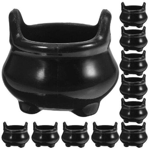 12 Pcs Halloween Cauldron Miniatures Party Decor Prop Toys