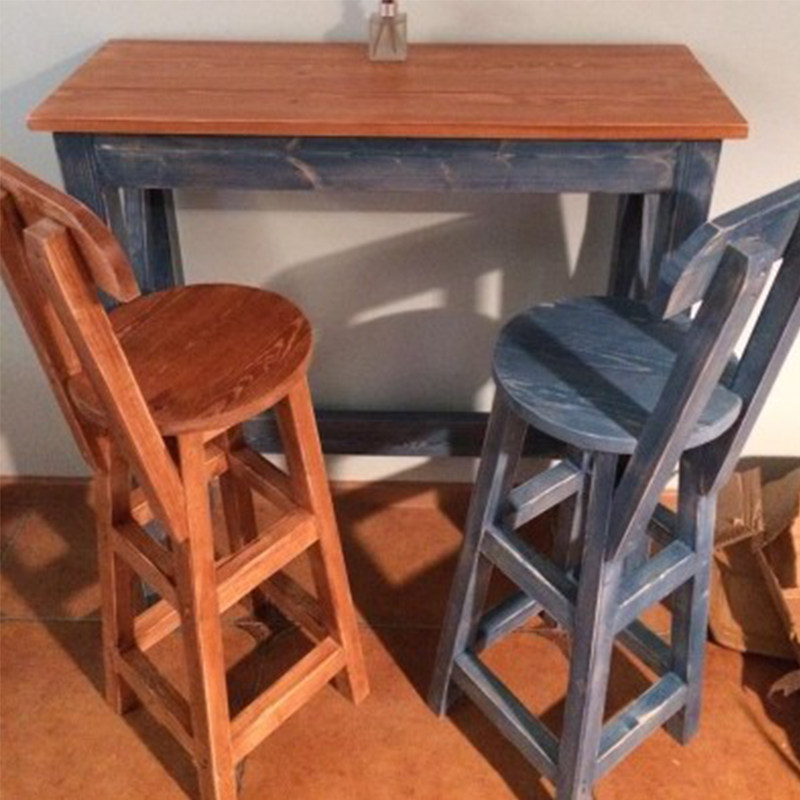 地中海吧台家庭餐桌酒吧做旧复古吧台台做旧桌椅餐桌吧台,住宅家具,吧台,淘宝优惠券,粉丝福利购,淘宝优惠卷