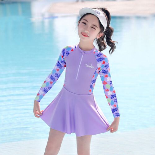 Two Piece Teen Swimwear For Girls Plus Size Swimsuit Kids Ch