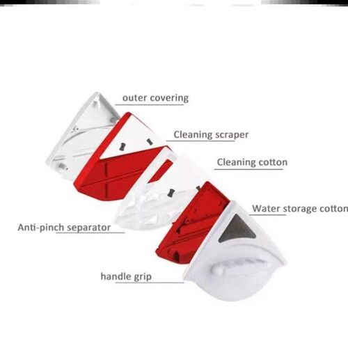 Double Side Magnetic Window Cleaner Brush Wash Glass Wiper