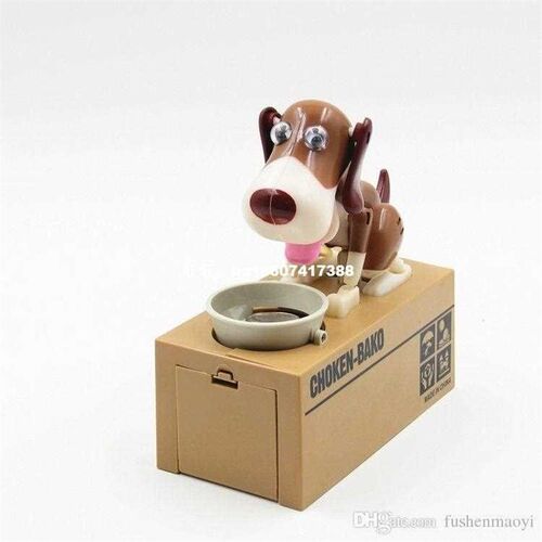 CHOKEN-BAKO My Dog Piggy Bank Cute Eat Coins Electronic Dog