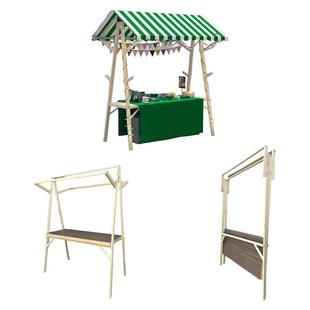 市集展示架木质活动棚架移动小摊位售货车集市摆摊货架夜市地摊车