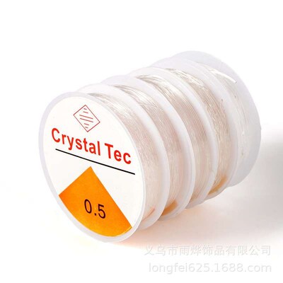 Beaded crystal line transparent elastic line beaded wire  ha