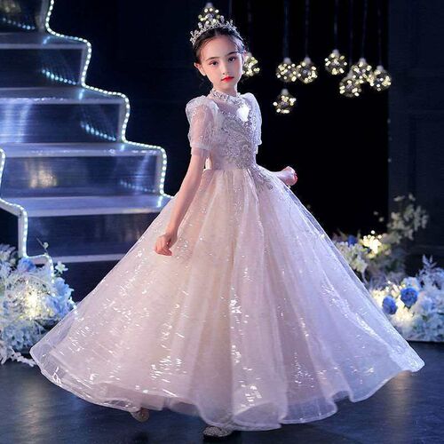 Childrens Piano Performance Clothing Spring Short-sleeved H