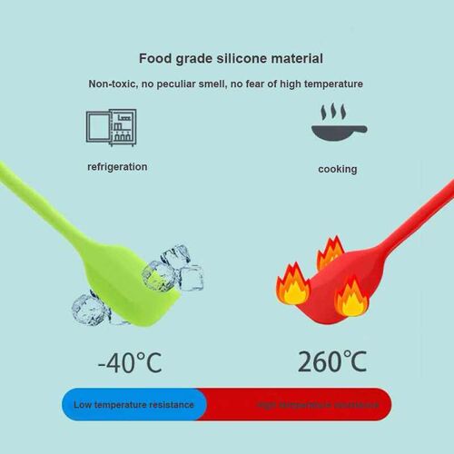 Silicone Cream Baking Scraper Non Stick Butter Spatula Cutte