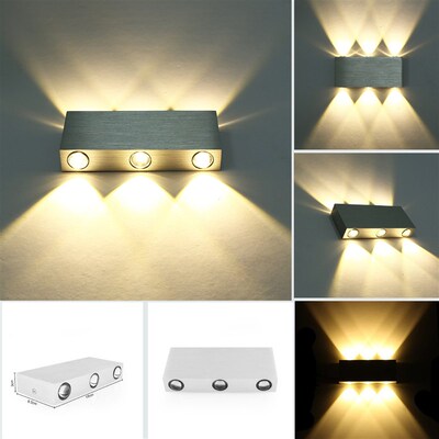 Metal Square Wall Light Living Room Bedroom Background Wall