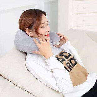 Pillow for Airplane Neck Travel Inflatable Shape