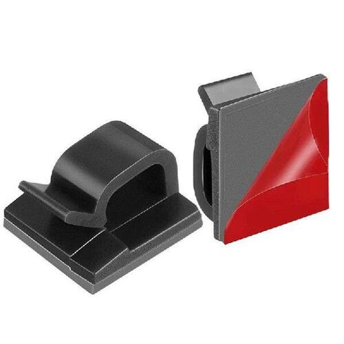 60 Pieces Mini Outdoor Cable Clips with Adhesive Tapes