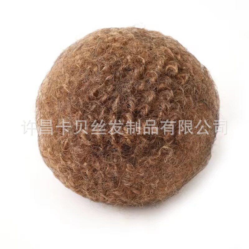 30g Human Hair Afro Kinky Curly Bulk For Braiding Dreadlocs - 实物图