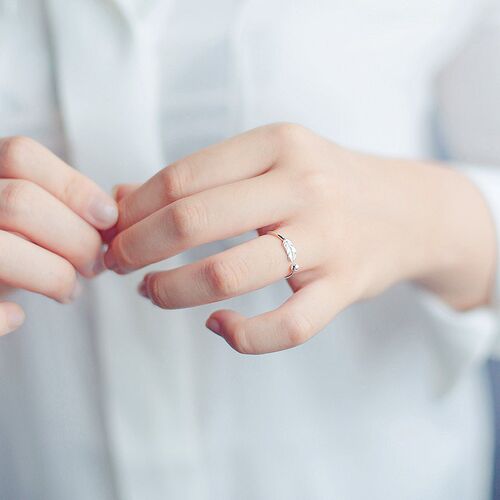Retro Minimalist Silver Color Open Rings For Women Personali