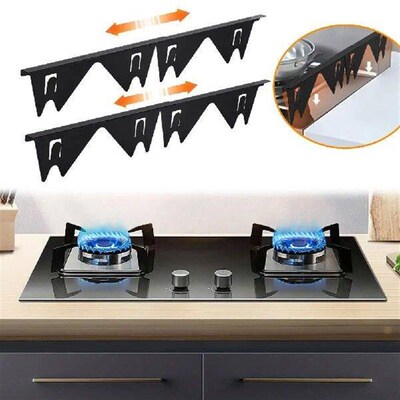 Adjustable Stainless Steel Retractable Stove Cover for Most