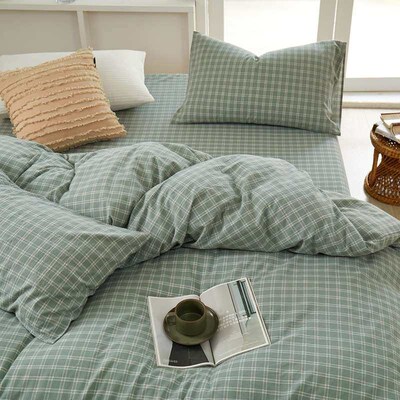 Cotton Yarn-dyed Washed Cotton Four-piece Set Cotton Bedding