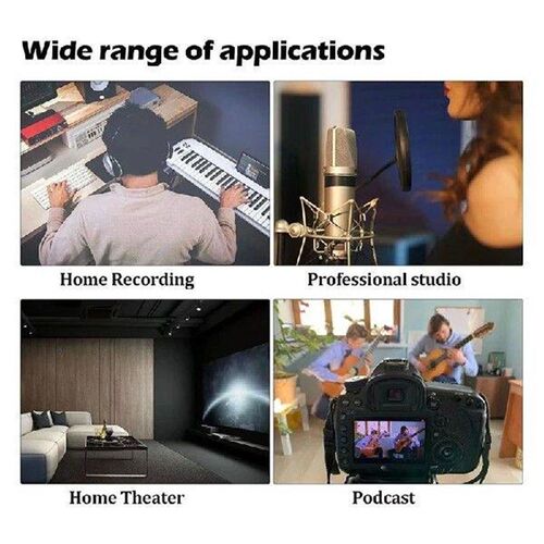 Top-2 Pack Bass Trap Acoustic Soundproof Foam Large Size