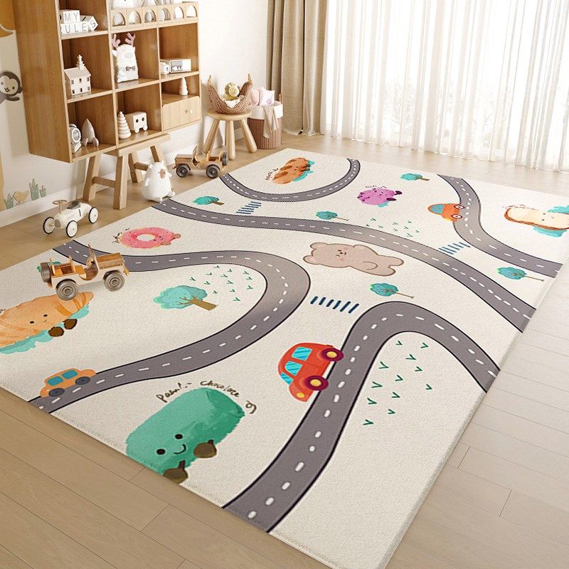 可爱卡通蛋糕卧室客厅仿羊绒地毯20新款防污免打理室内免洗地垫,居家布艺,地毯,淘宝优惠券,粉丝福利购,淘宝优惠卷