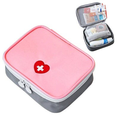 Travel Medicine Bag First Aid Kit Empty First Aid Bag Office