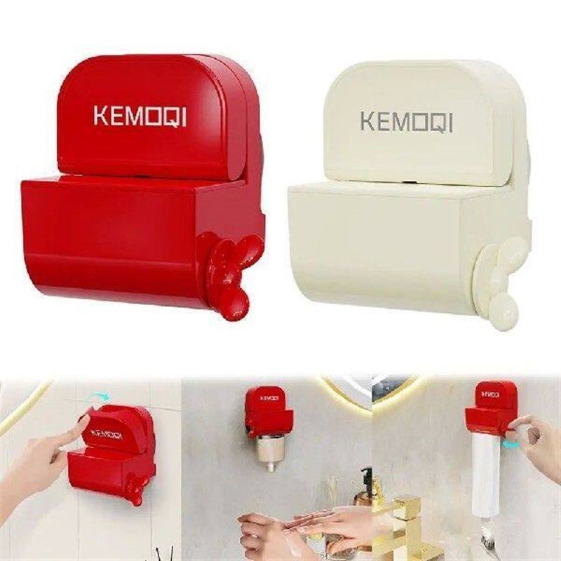 Storage Rack Clip Toothpaste Squeezer Manual Bathroom - 实物图