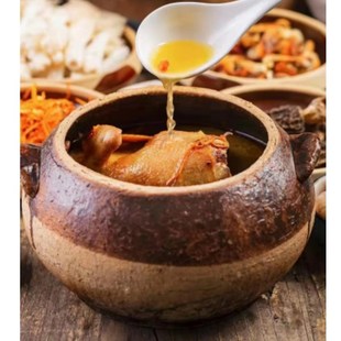 大小号鸡羊肉闷罐陶瓷可明火加热汤罐土砂锅罐商用土菜馆土罐砂锅