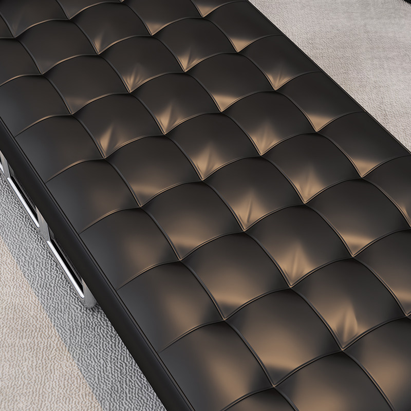 单人休闲折叠椅黑色沙发阳台角落躺椅坐卧两用极简小户型沙发床