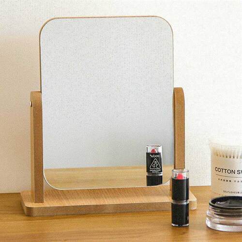 wooden mirror make-up mirror girls dormitory student