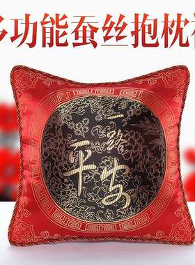 I5O汽车抱枕被子两用车内靠背垫沙发午睡车载靠枕头被蚕丝加厚二