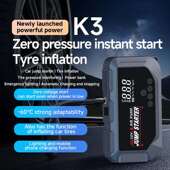 starter柴汽混强启搭 新品 K3汽车启动应急电源jump 打气泵一体机