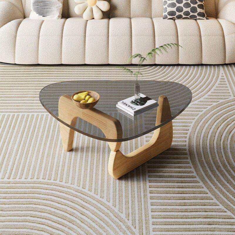 北高颜值茶几客厅家用小户型现代简约创意精致圆形设计师咖啡桌子