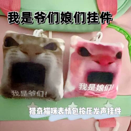 网红猫咪语音钥匙扣搞怪送礼