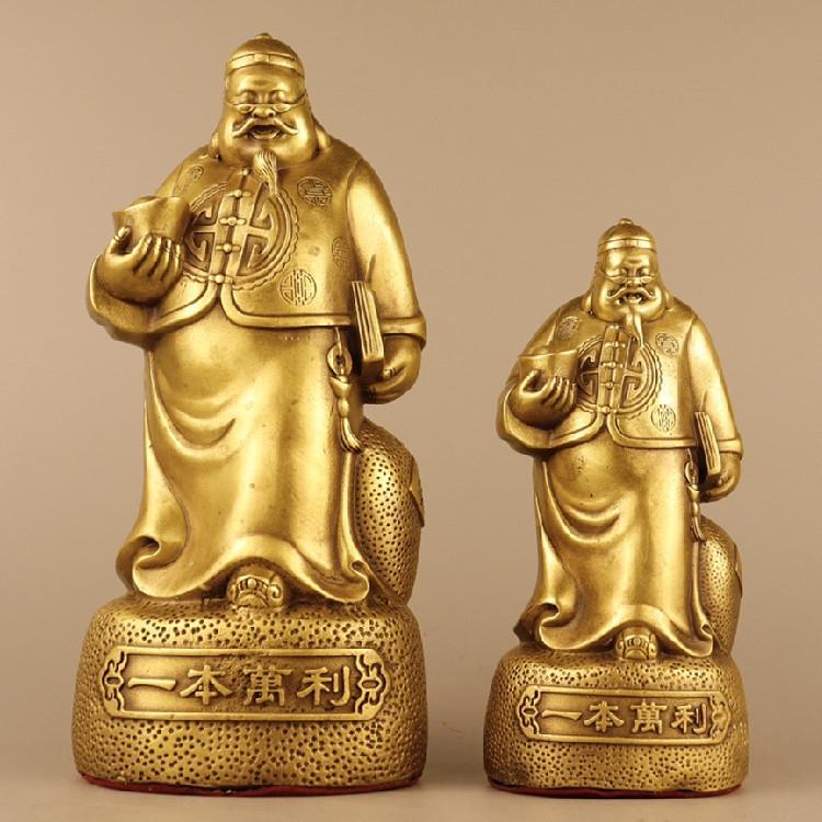 纯铜风水钱掌柜一本万利日进斗金钱老板生意兴隆财运亨通摆件