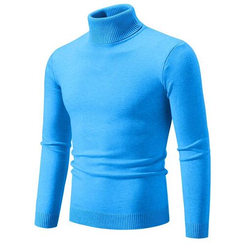 Autumn/Winter New Sweater Mens High Collar Elastic Thin