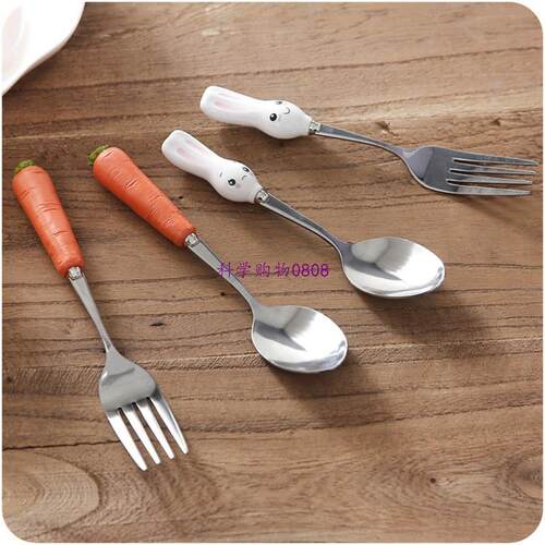 Cartoon Fruit Fork Party Cake Salad Vegetable Forks Children