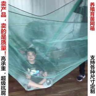 加厚加盖网箱养鱼箱养殖网箱存鱼专用鱼苗网黄鳝龙虾螃蟹鳝鱼