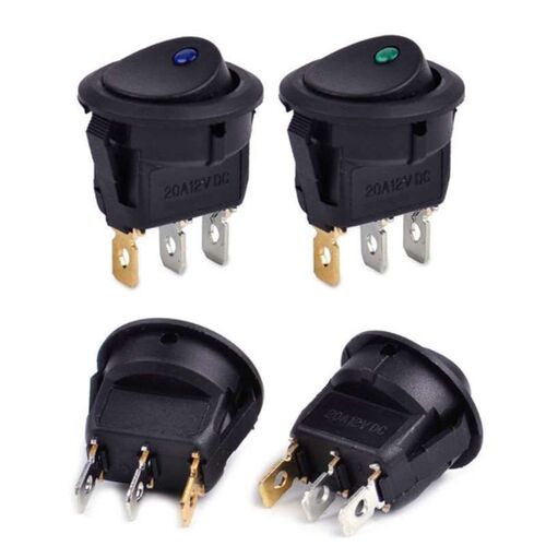 5pcs/set ON/OFF 12V Round Rocker Dot Boat Switch Waterproof