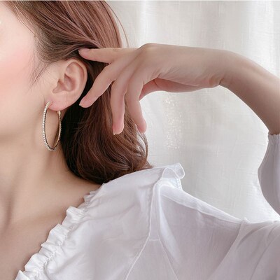 2023 new fashion exaggerated style shiny crystal Rhine women