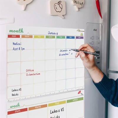 2023 New Magnetic Monthly Weekly Planner Calendar Table Dry