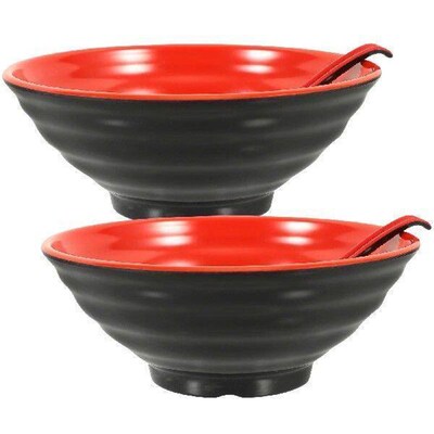 Ramen Bowl Set Soup Bowls Big Household Delicate Noodle