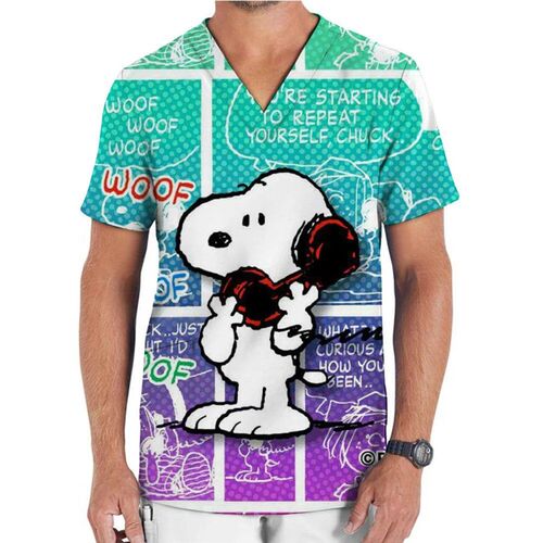 Hospital Nurse Uniforms Women Medical Uniform Print Scrub To