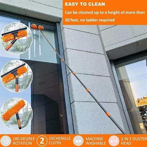 Long Handle ceiling duster  Extendable Cobweb Duster high