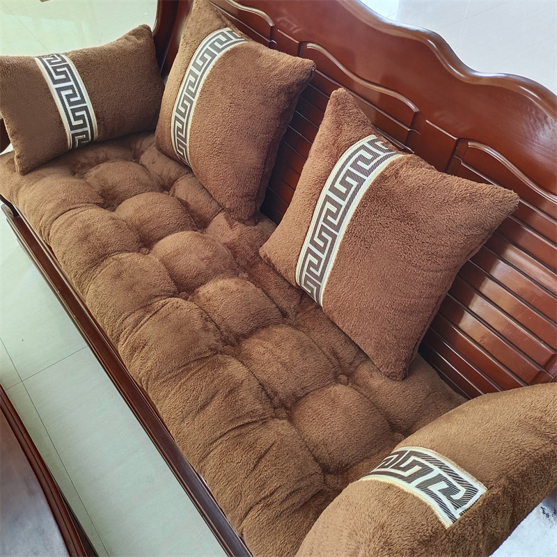 加厚毛绒红实木中式沙发坐垫木头联邦椅坐垫单三人沙发座垫可,居家布艺,沙发垫,淘宝优惠券,粉丝福利购,淘宝优惠卷